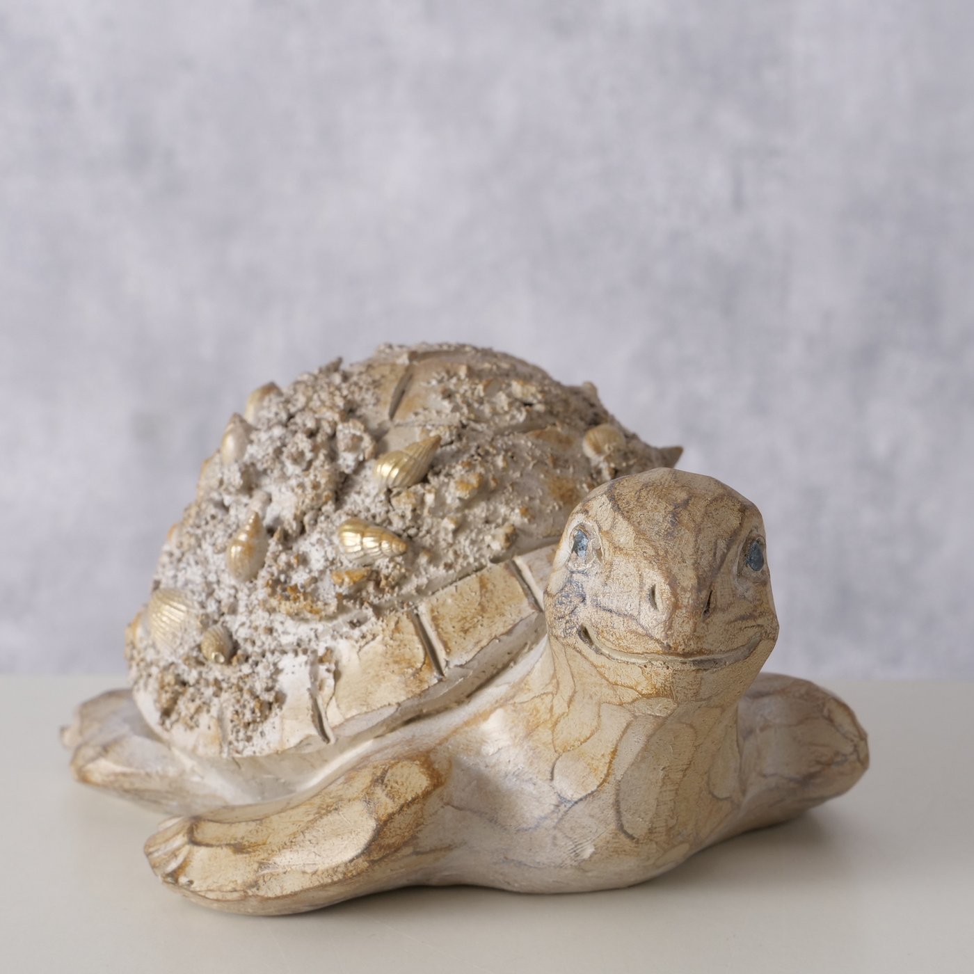 Schildkrötenfigur Elysia Kunstharz handgefertigt – Maritime Deko