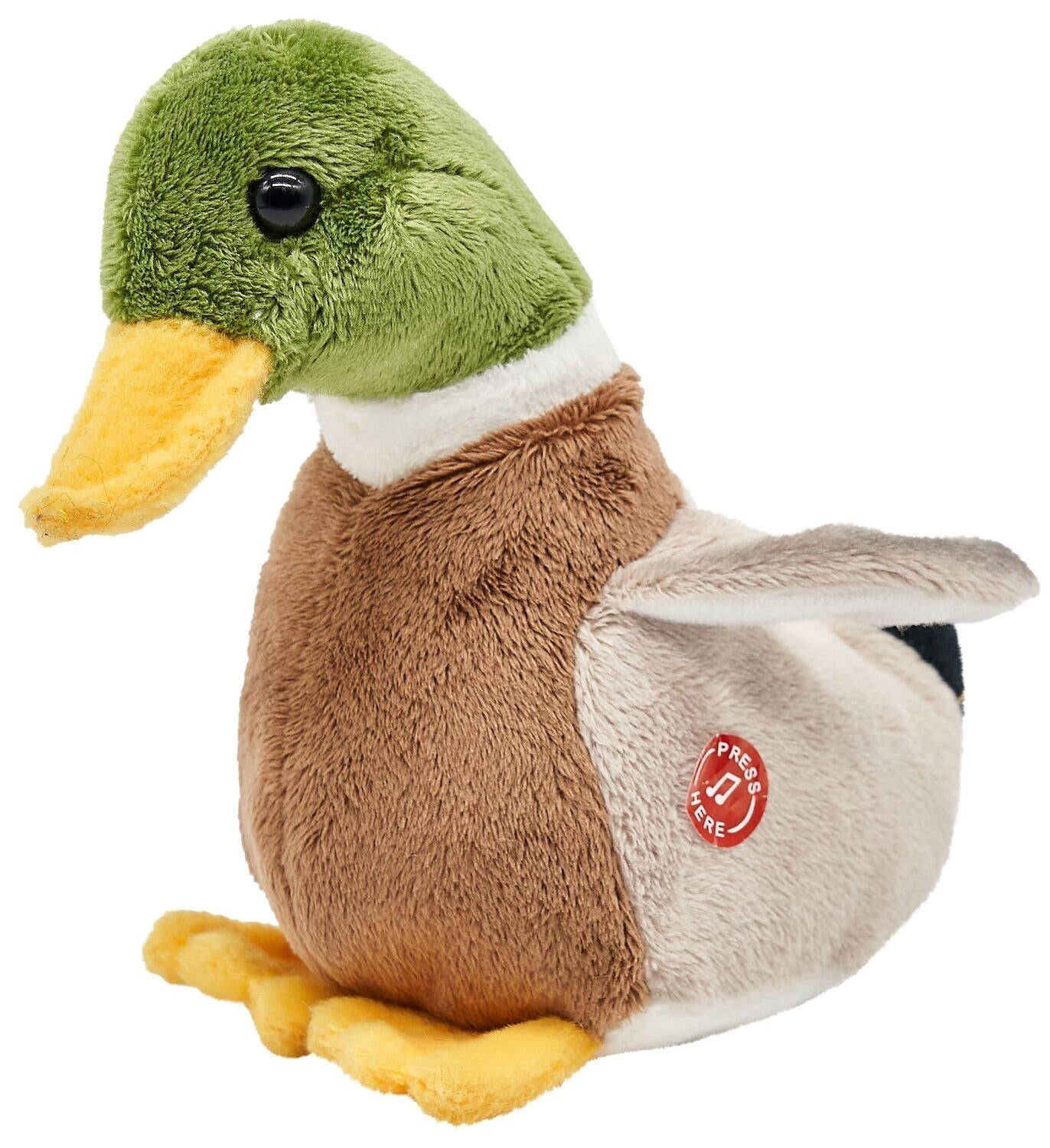 Ente mit Stimme - 16 cm (Länge) - Kuschel-/Plüschtier