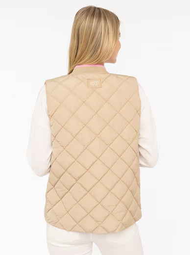 Steppweste "Classic Diamond" von Zwillingsherz beige
