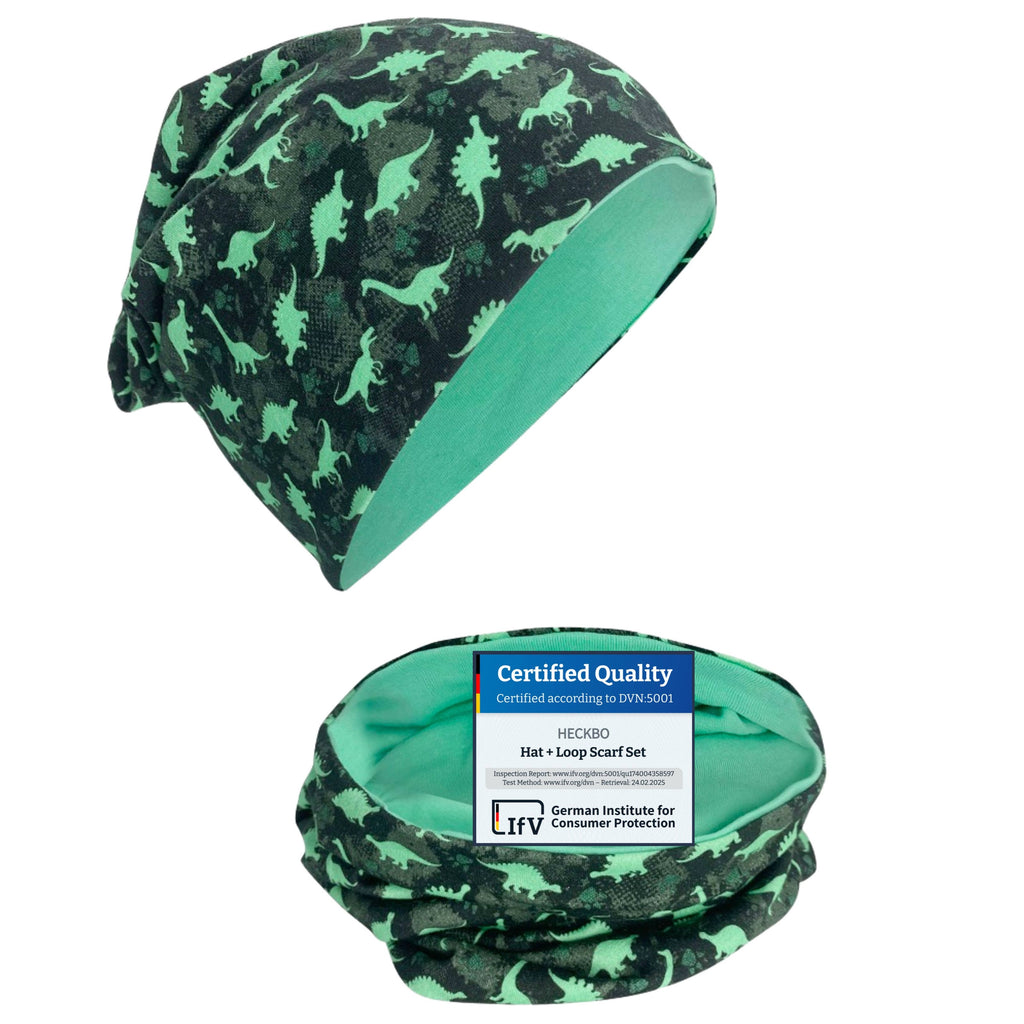 Mütze & Schal Set Dino - Übergangsmütze