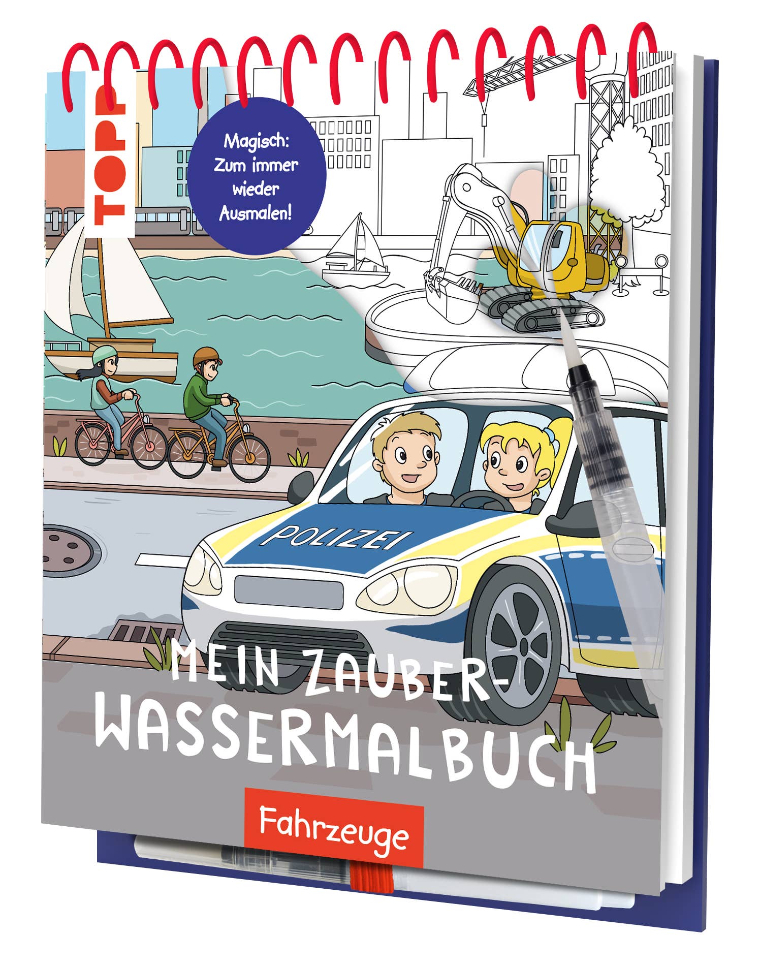 Mein Zauber-Wassermalbuch Fahrzeuge