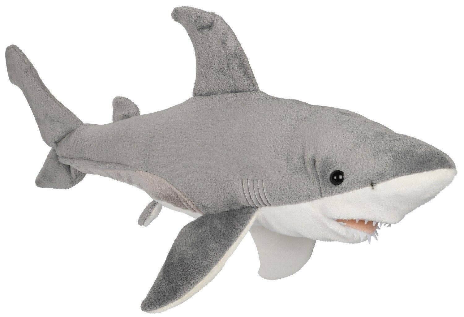 Uni-Toys Weißer Hai Plüschtier – 50 cm, handgefertigt & nachhaltig