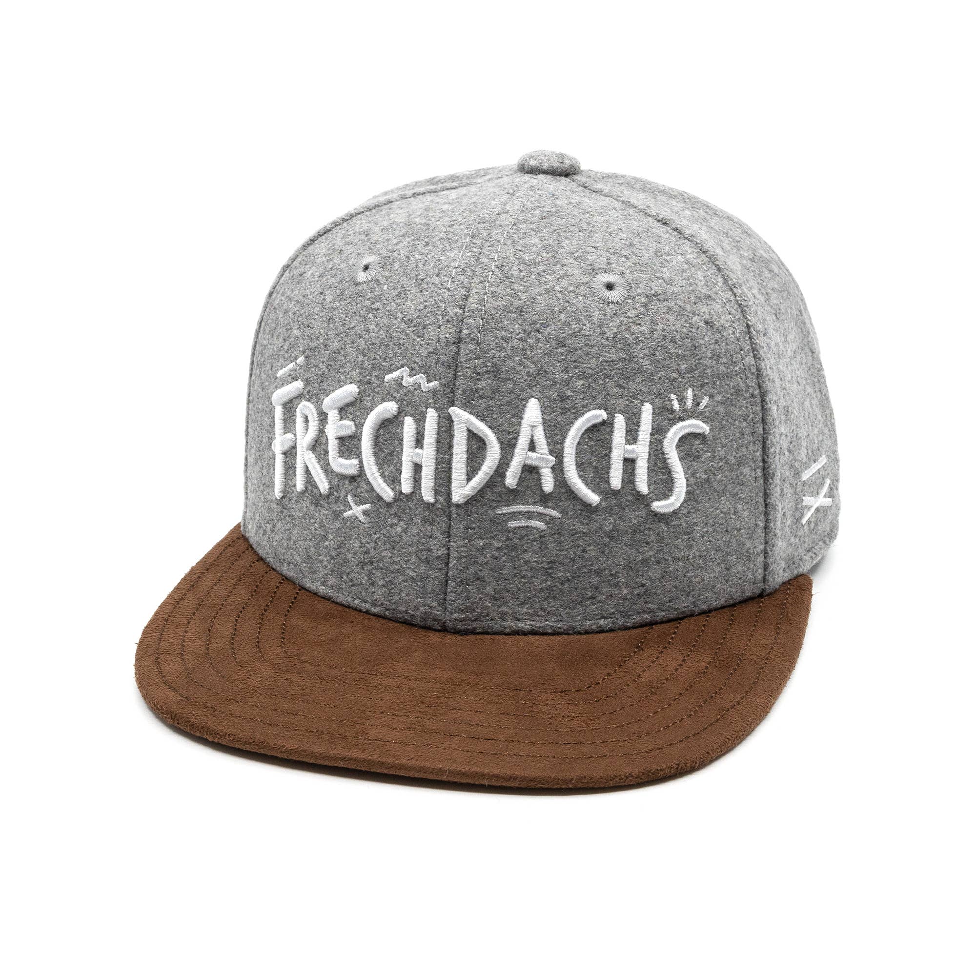 Frechdachs Snapback Cap Für Kinder - Hellgrau Filz (Kids L)