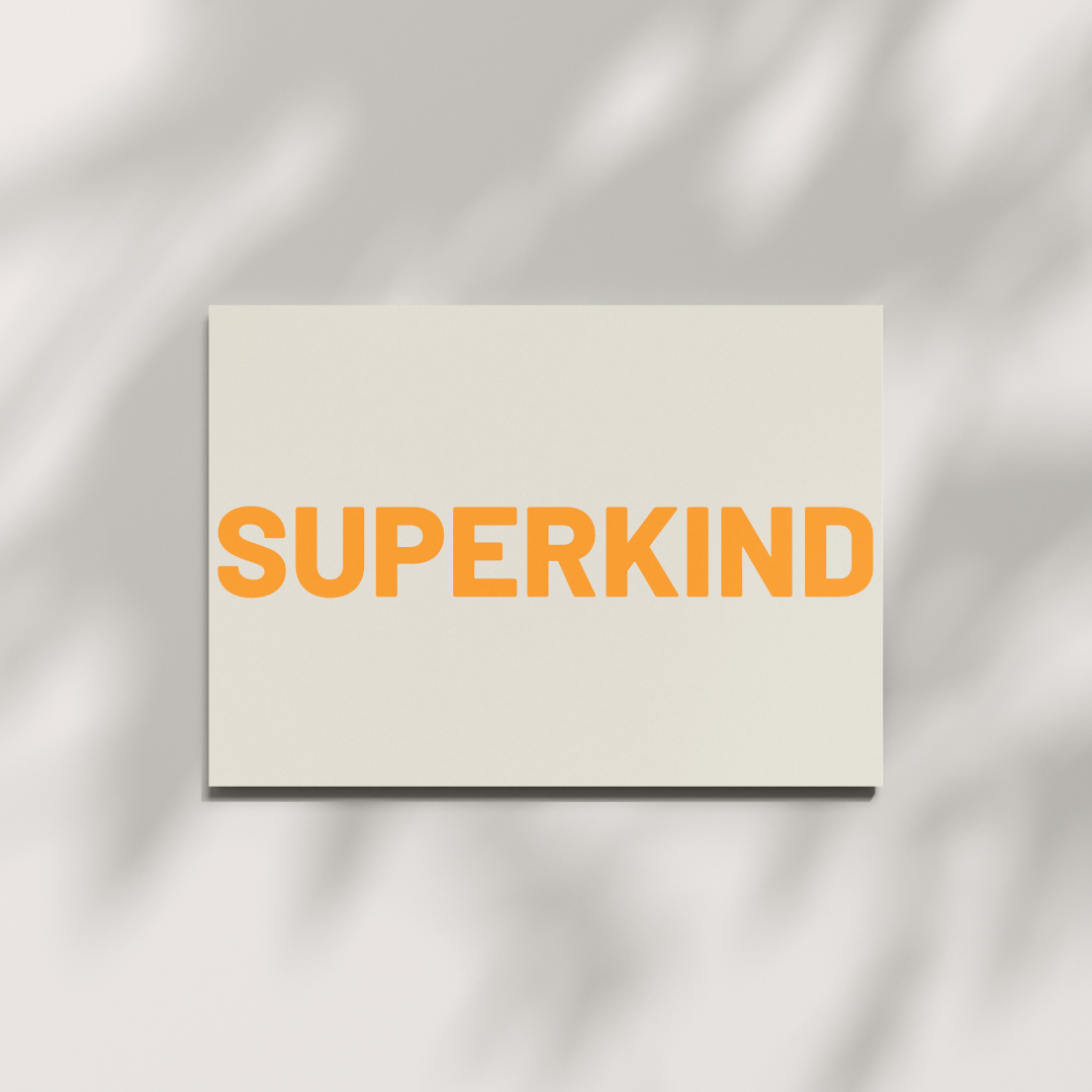 Postkarte „SUPERKIND“ – Glückwunschkarte zur Ermutigung & Anerkennung