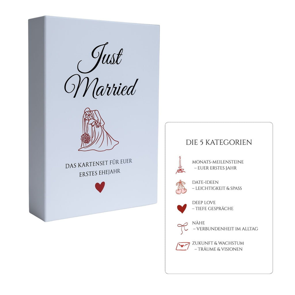 Just Married – Kartenbox für euer erstes Ehejahr