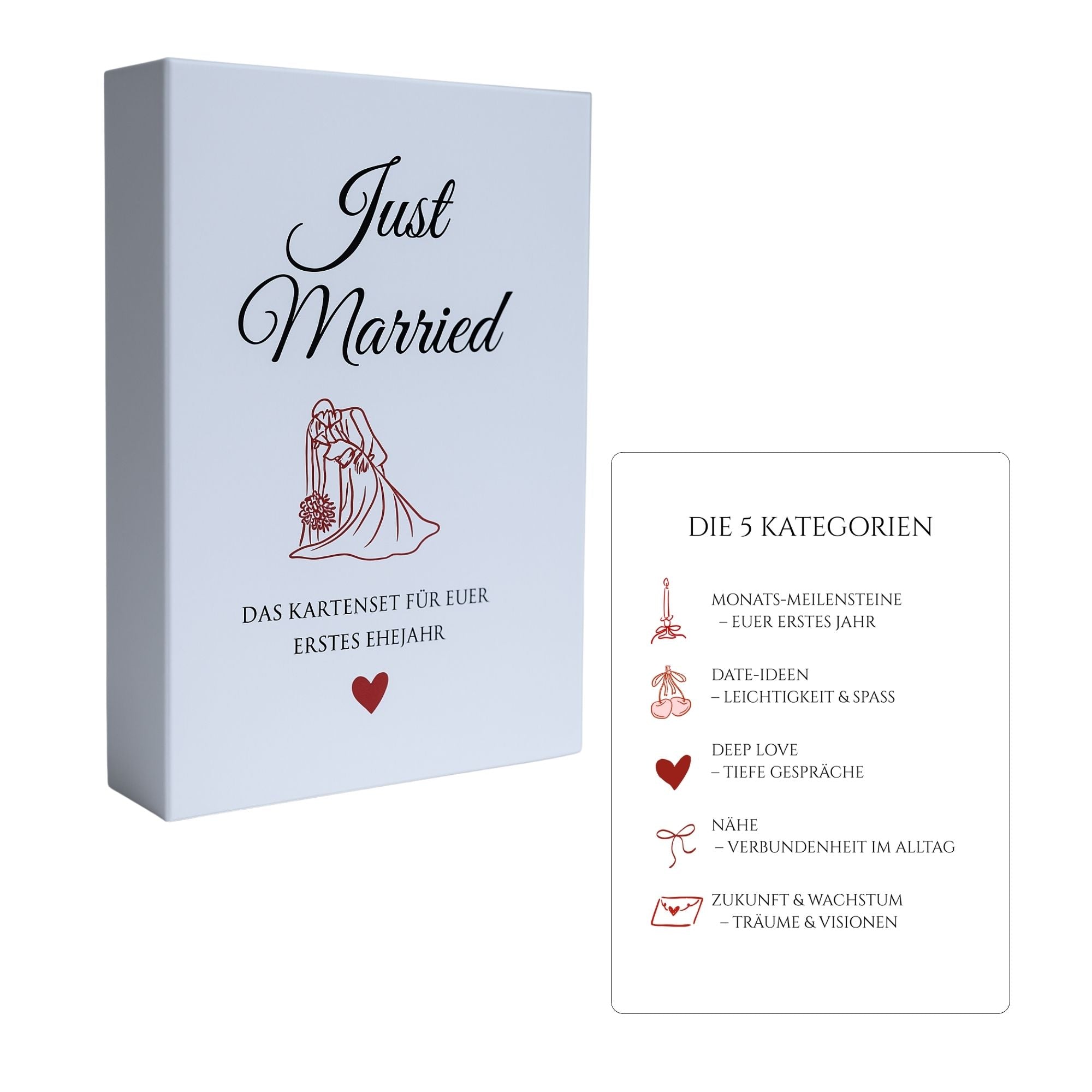 Just Married – Kartenbox für euer erstes Ehejahr