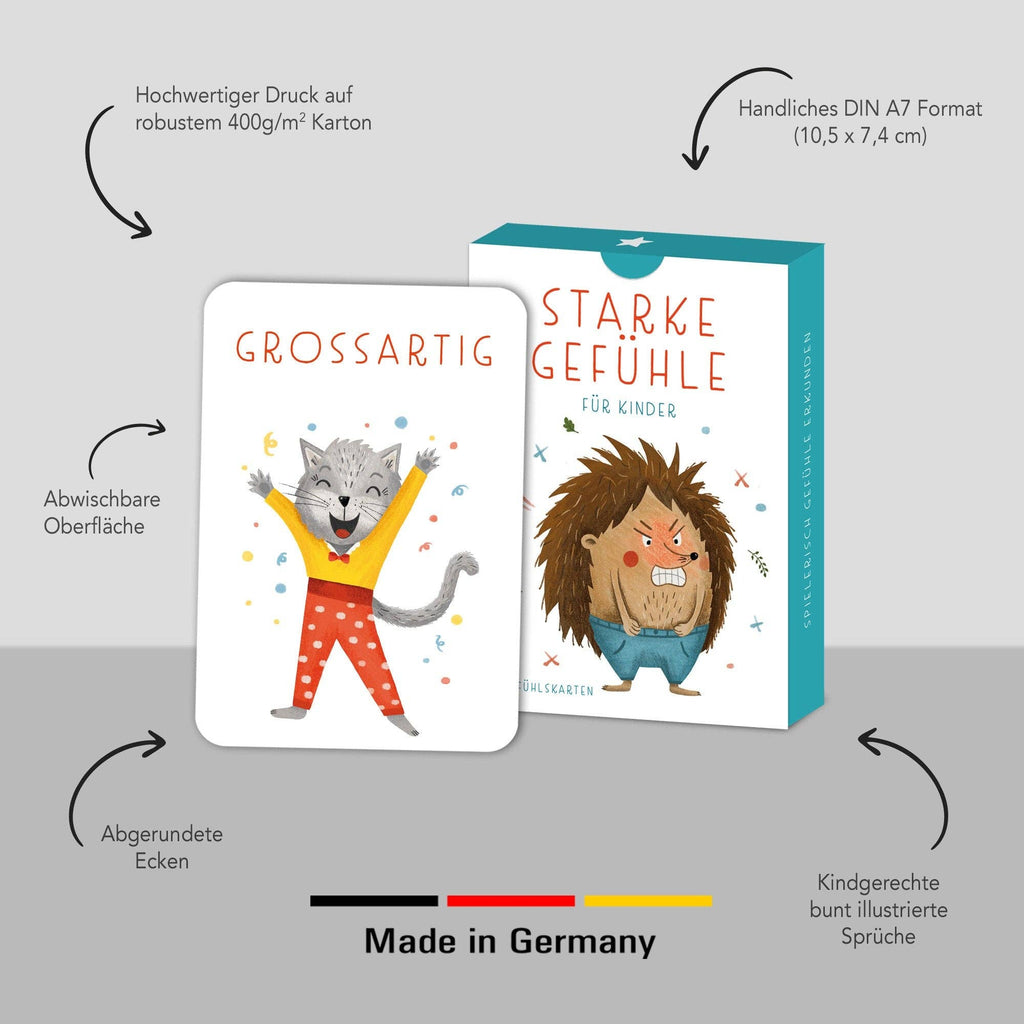Gefühlskarten für Kinder "Starke Gefühle"