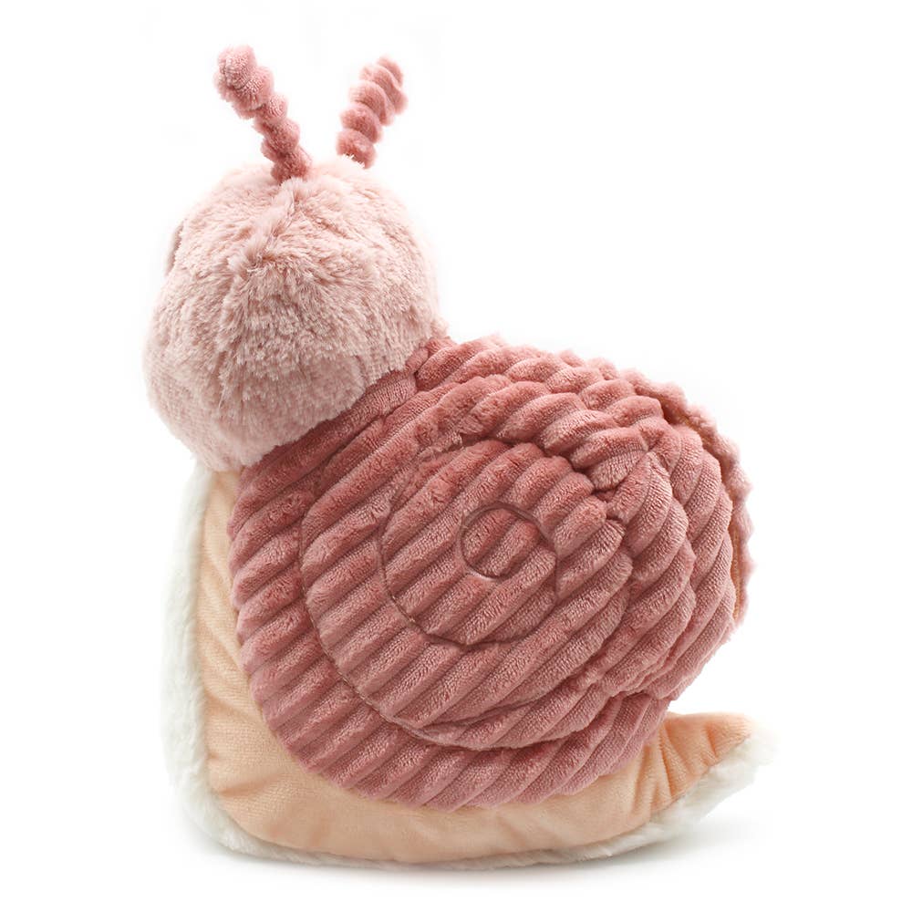 Les Ptipotos Plüsch Mama & Baby Schnecke Rosa 25 cm – Interaktives Kuscheltier