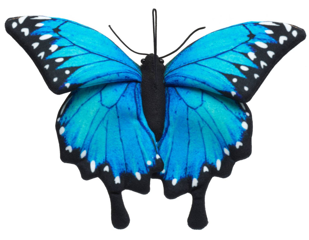 Schmetterling blau (mit Schlaufe) - 26 cm (Breite)