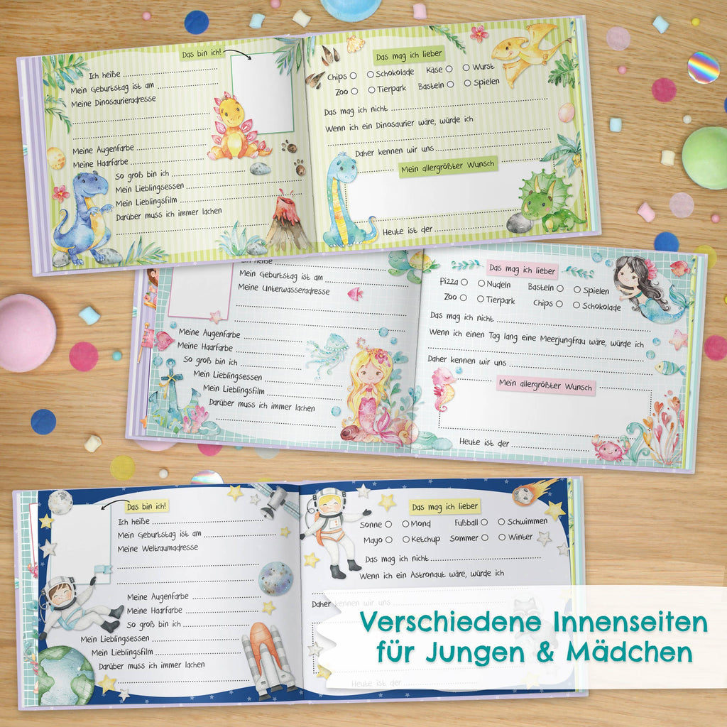 Freundebuch - Meine Schulfreunde - Design 2 - grünes Cover