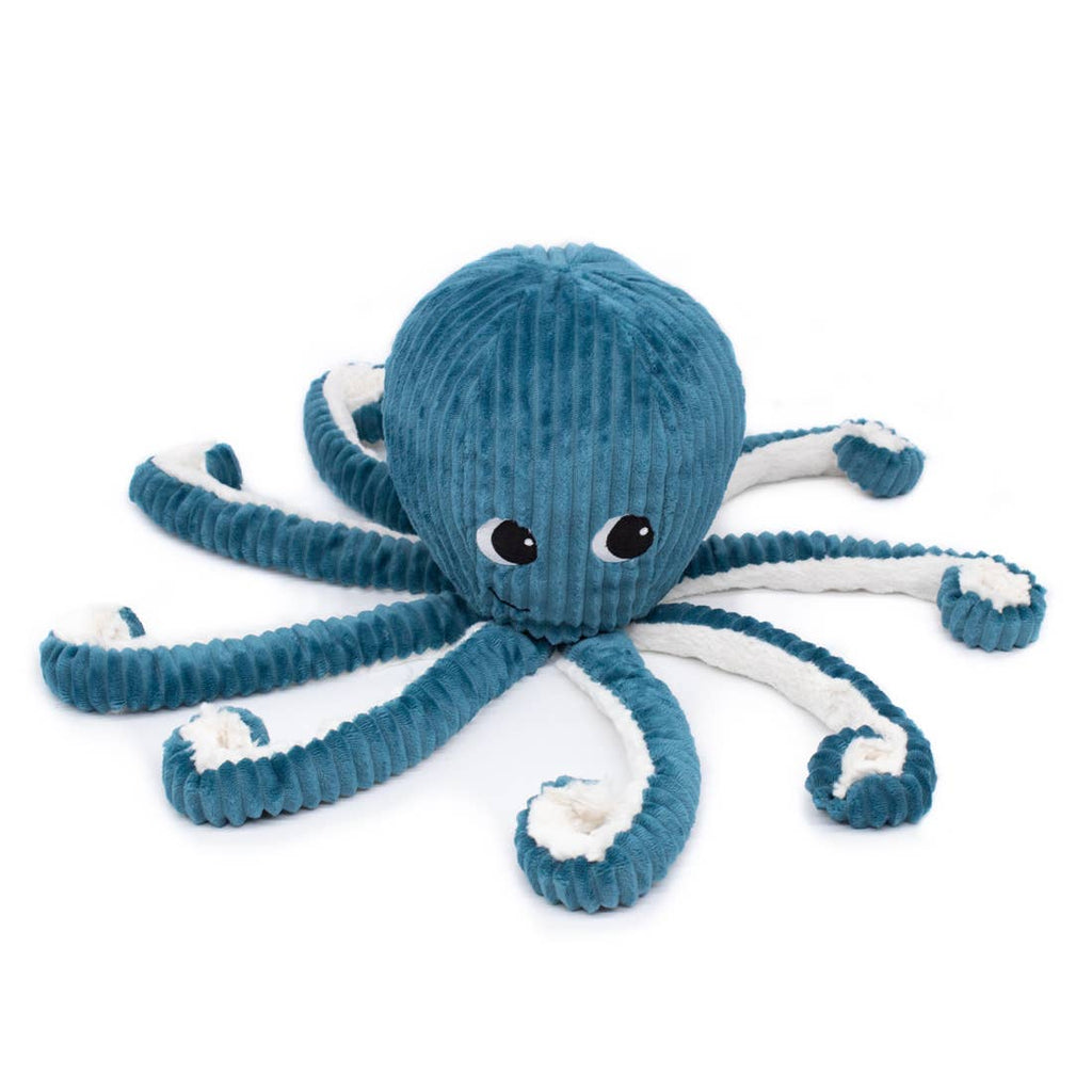 LES PTIPOTOS - 45CM PLÜSCH MAMA&BABY OKTOPUS BLAU