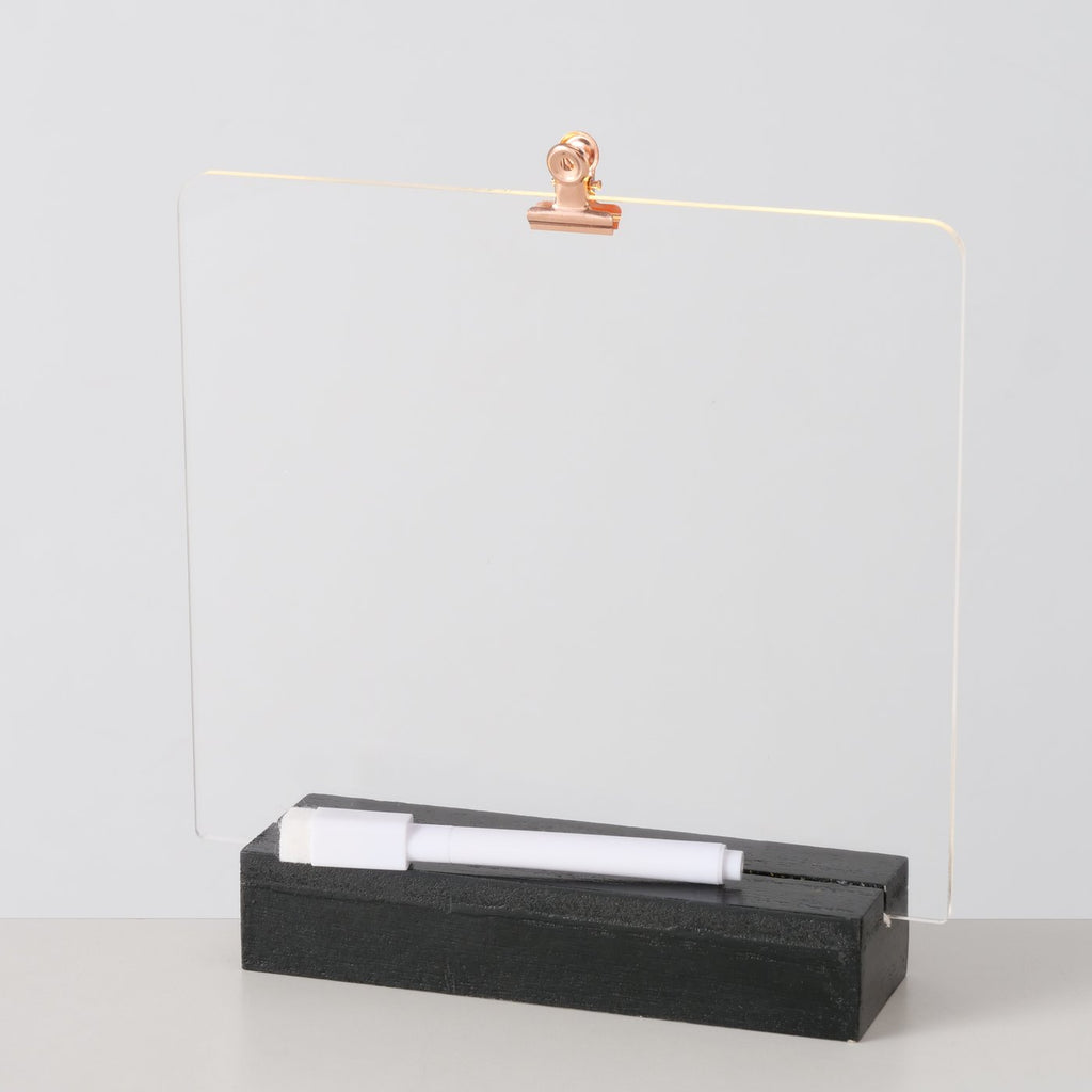 Dekoaufsteller Letra (Bemalbare LED Tafel)