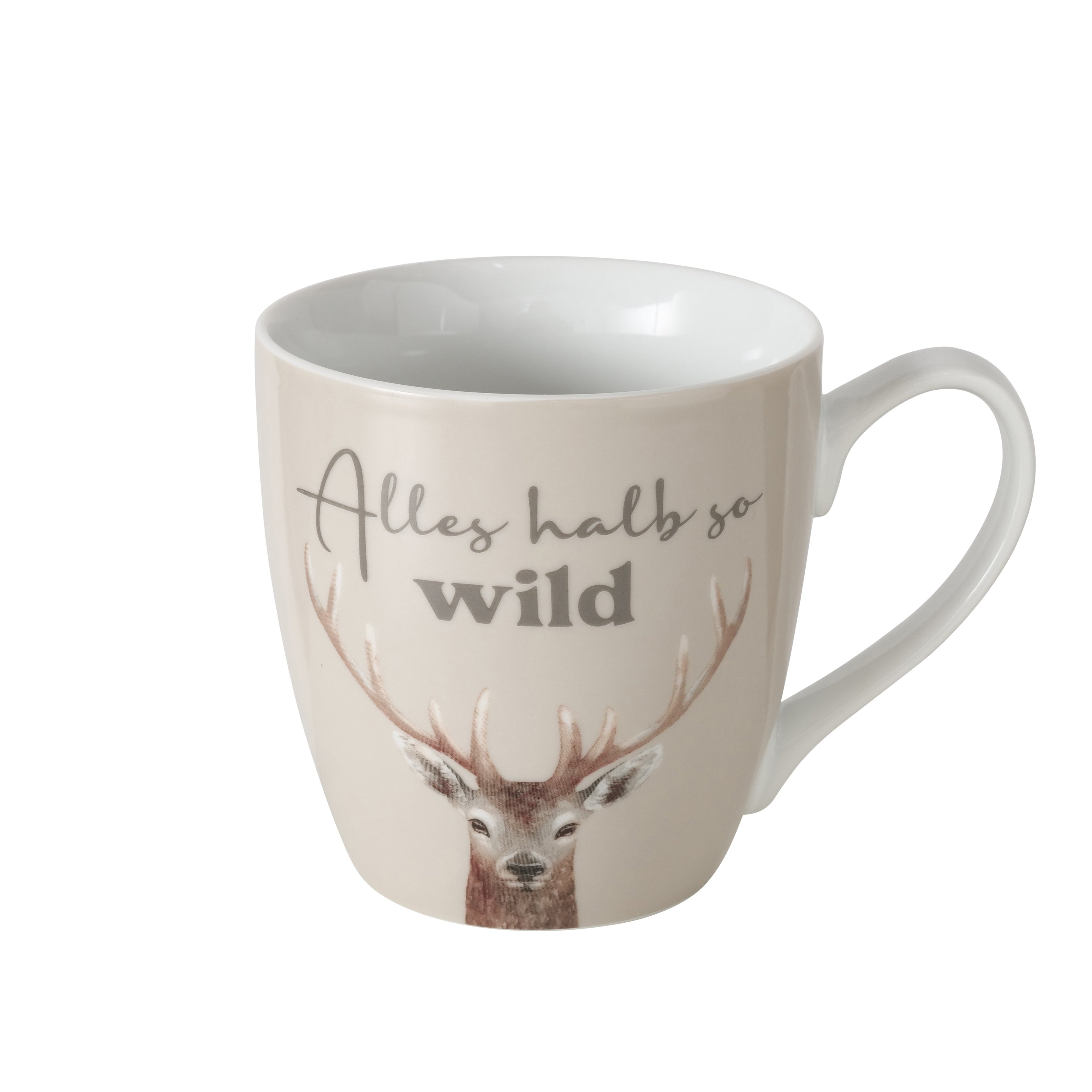 Tassen 2er Set versch. Motiv Hirsch