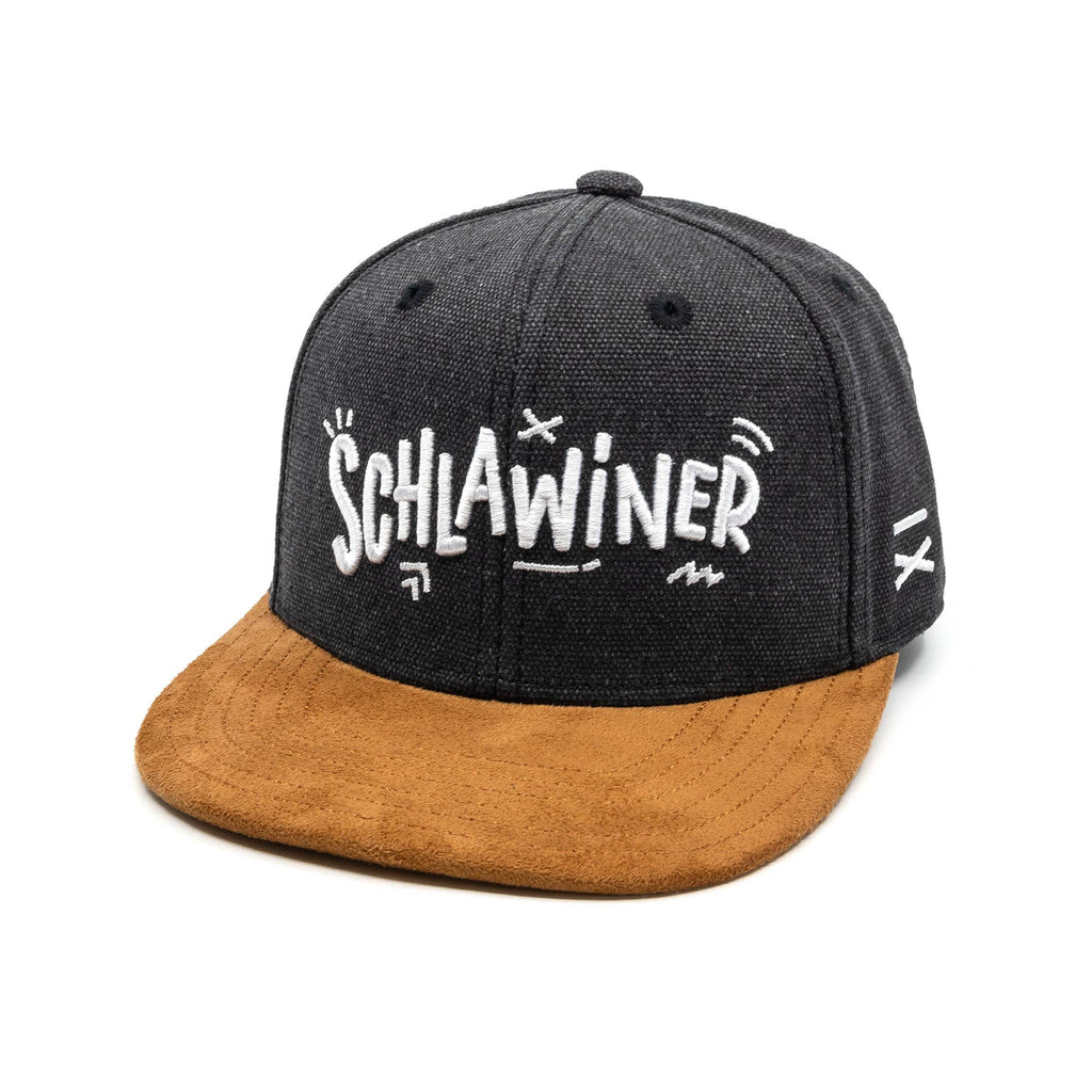 Schlawiner Snapback Cap für Kinder - Grau Filz (Kids L)