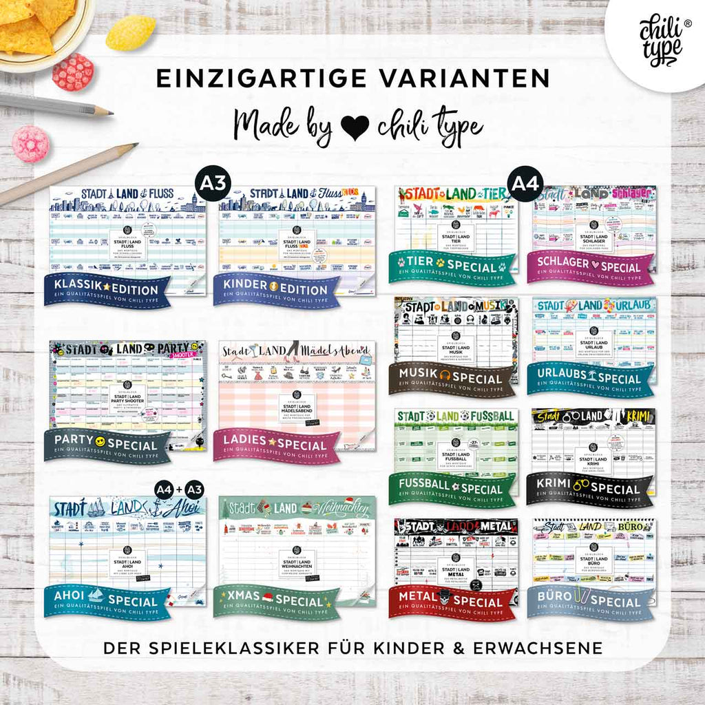 Stadt-Land-Fluss Kinder-Edition DIN A3