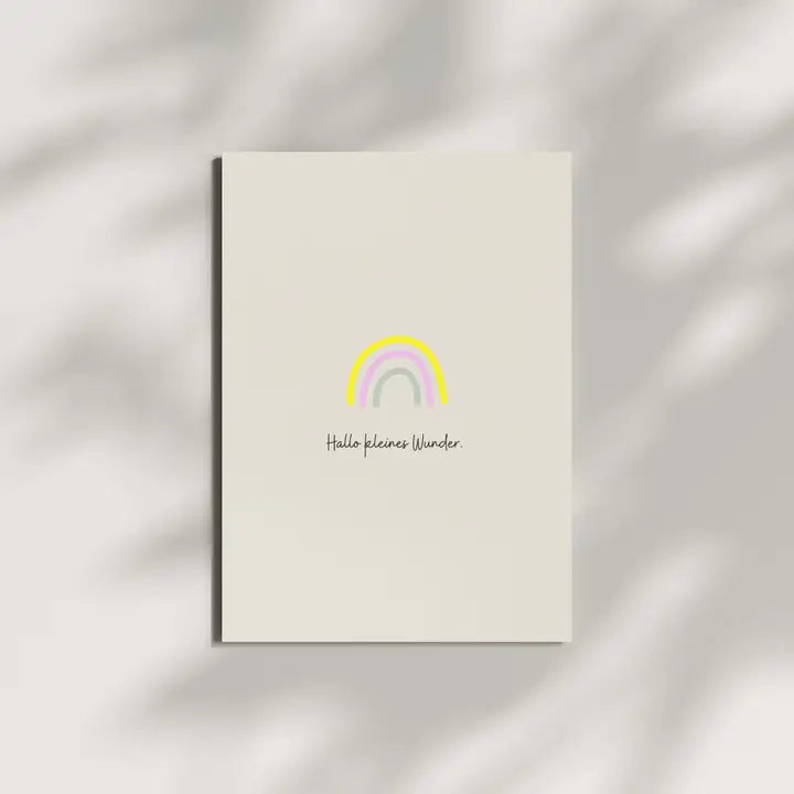 Postkarte "Hallo kleines Wunder"