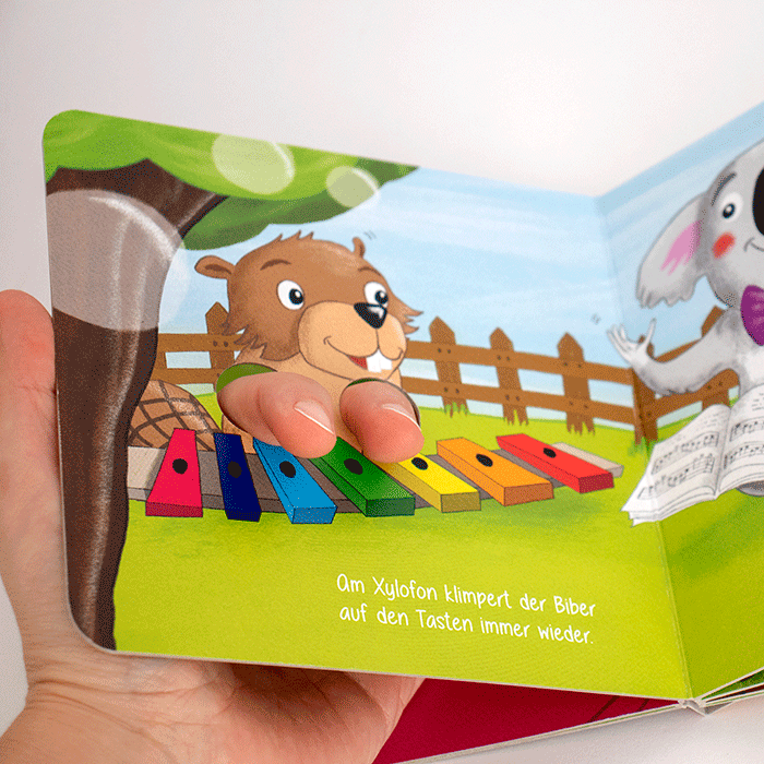 "Mit Pauken und Trompeten", Pappbilderbuch ab 6 Monate