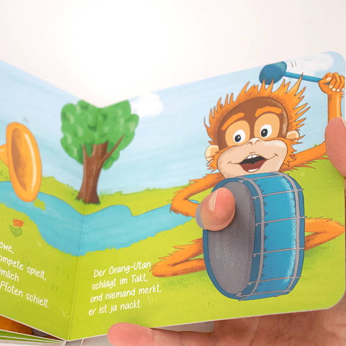 "Mit Pauken und Trompeten", Pappbilderbuch ab 6 Monate