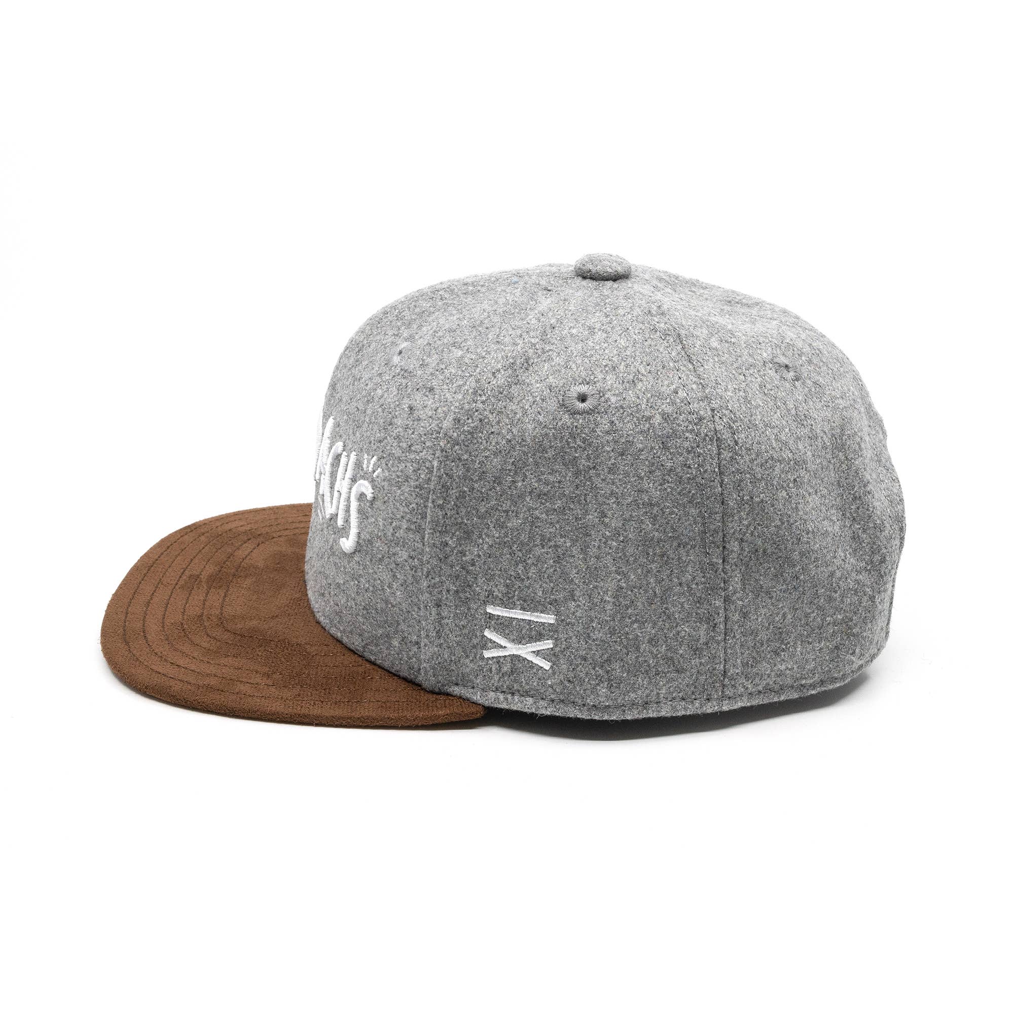 Frechdachs Snapback Cap Für Kinder - Hellgrau Filz (Kids L)