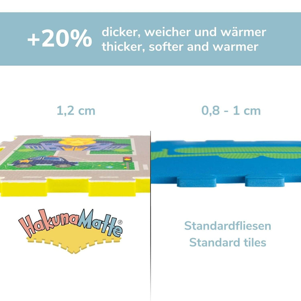 Hakuna Mattschaum-Spielmatte „City“ 1,2 x 1,2 m