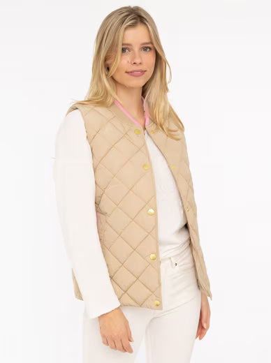Steppweste "Classic Diamond" von Zwillingsherz beige