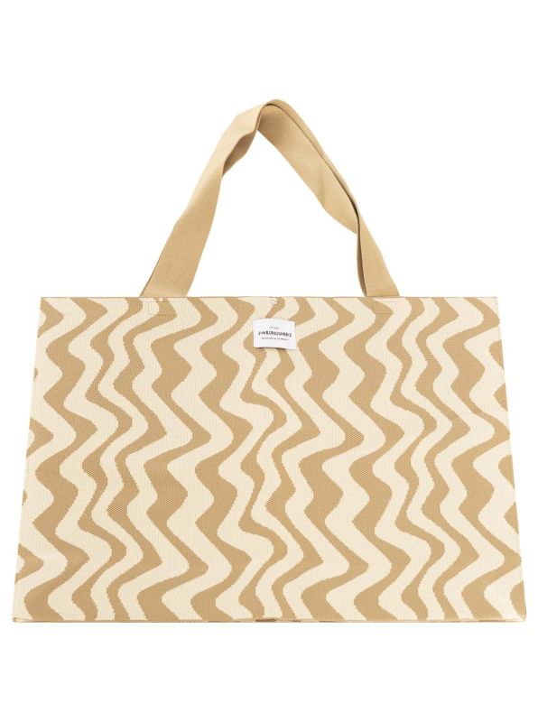 XXL Shopper "Waves" von Zwillingsherz beige