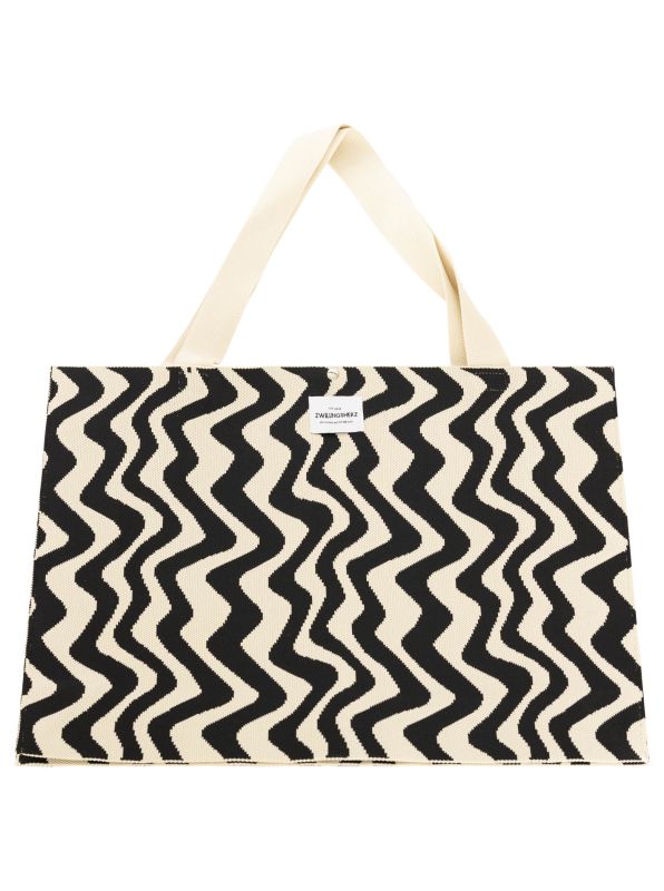 XXL Shopper "Waves" von Zwillingsherz schwarz