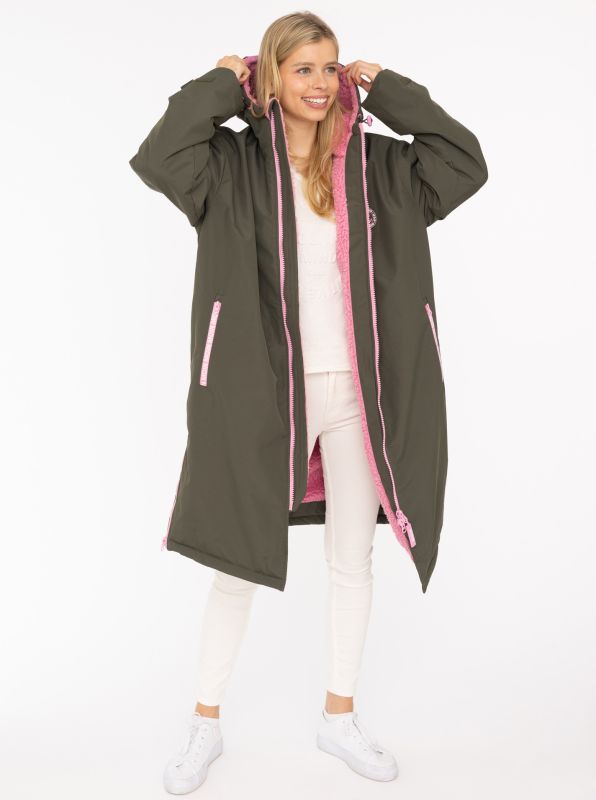 Oversize "Windjacke" von Zwillingsherz in khaki