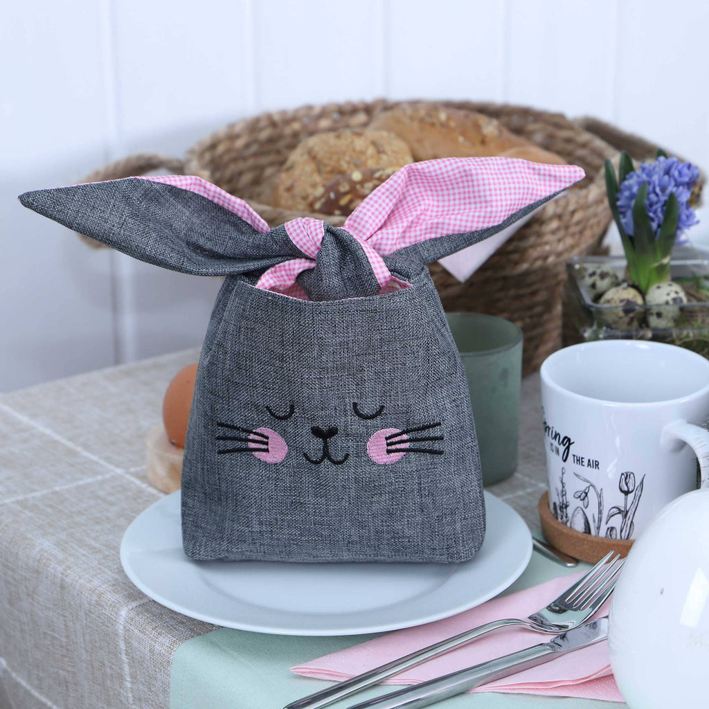 Osternest Stoff Ohren Rosa