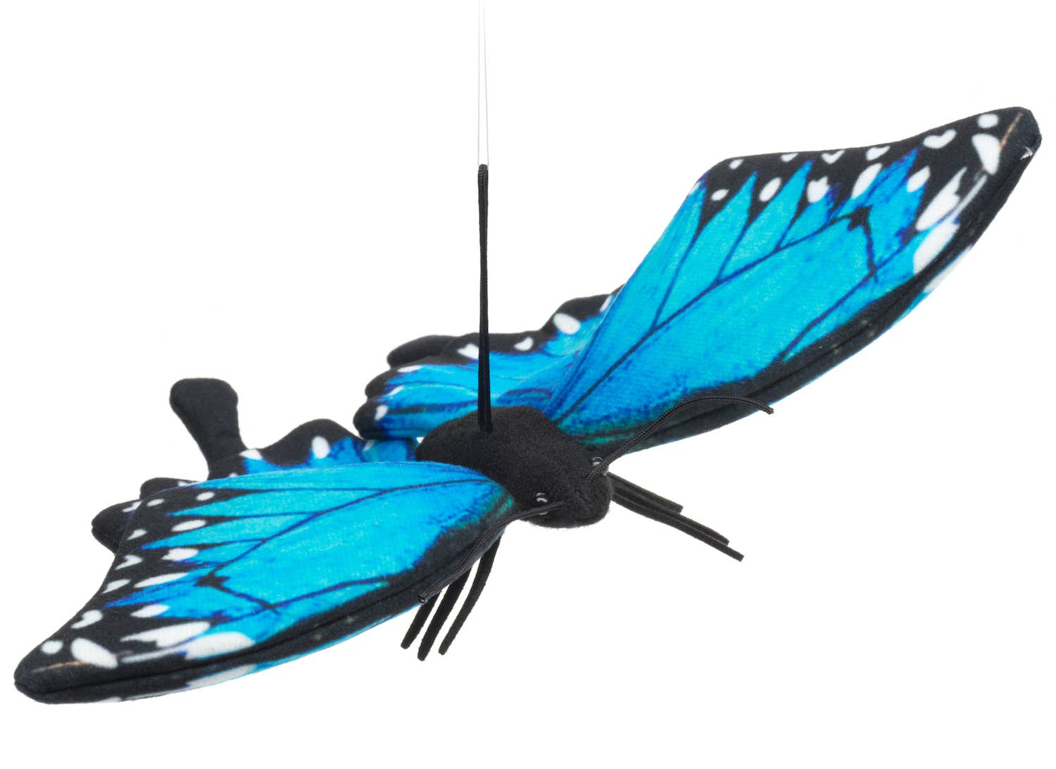 Schmetterling blau (mit Schlaufe) - 26 cm (Breite)