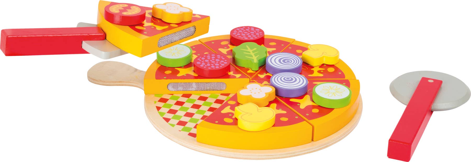 Schneide Pizza-Set | Kaufmannsläden | Holz