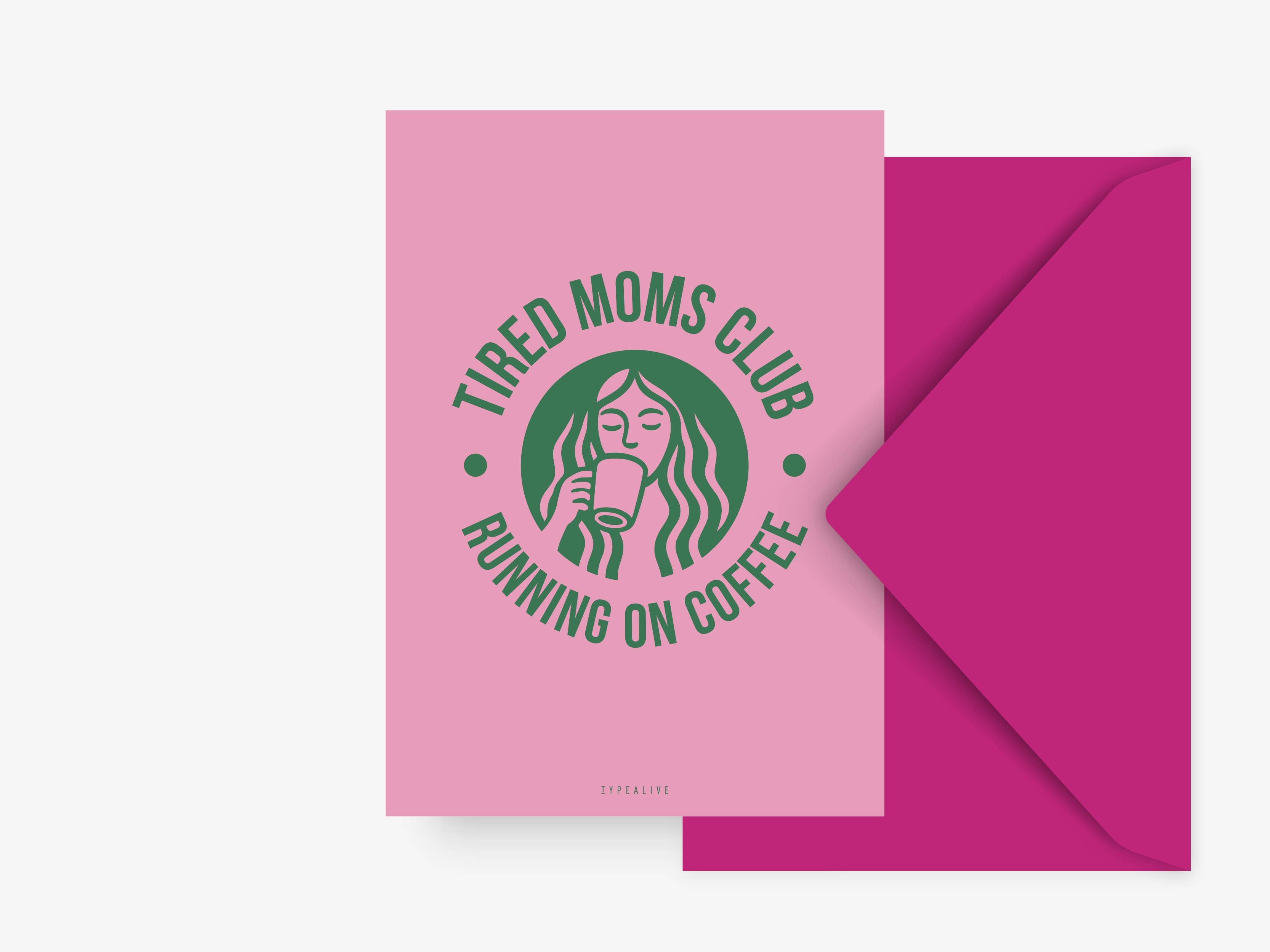 Postkarte / Tired Moms
