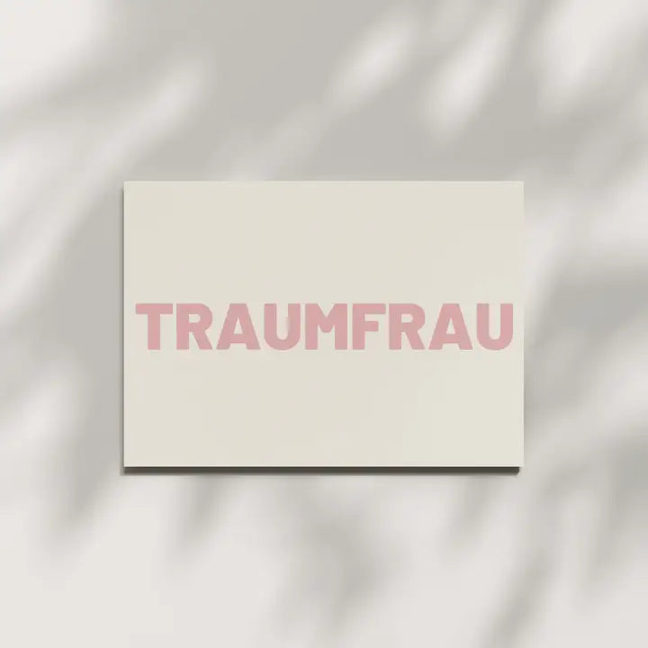Grußkarte "TRAUMFRAU"