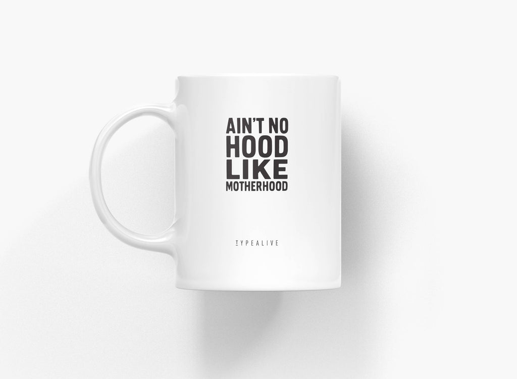 Keramiktasse „Motherhood“ – Designtasse Schwarz-Weiß | typealive
