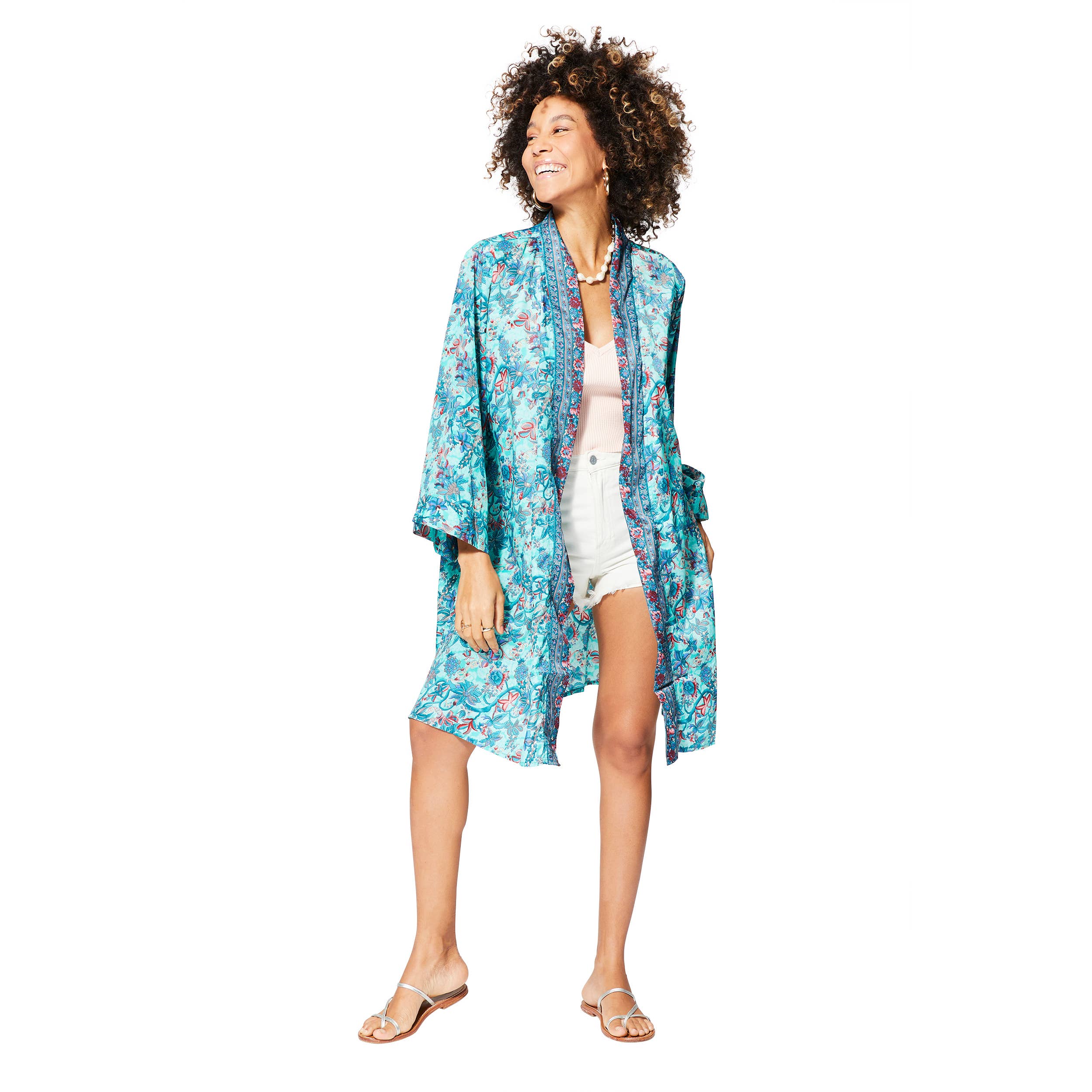 SOMMERKIMONO MIT MITTELLANGEN 3/4-ÄRMELN MCKIM0008D