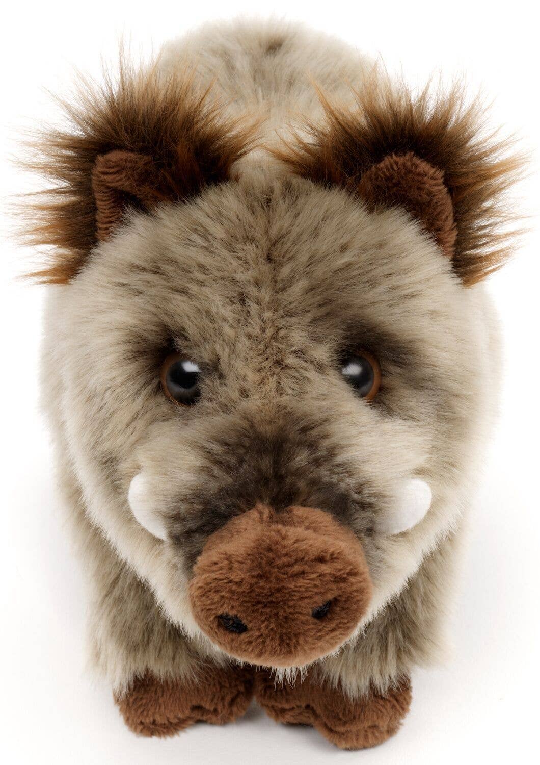 Wildschwein Kuscheltier stehend 25 cm – Plüschtier Waldtier von Uni-Toys | Handgefertigt
