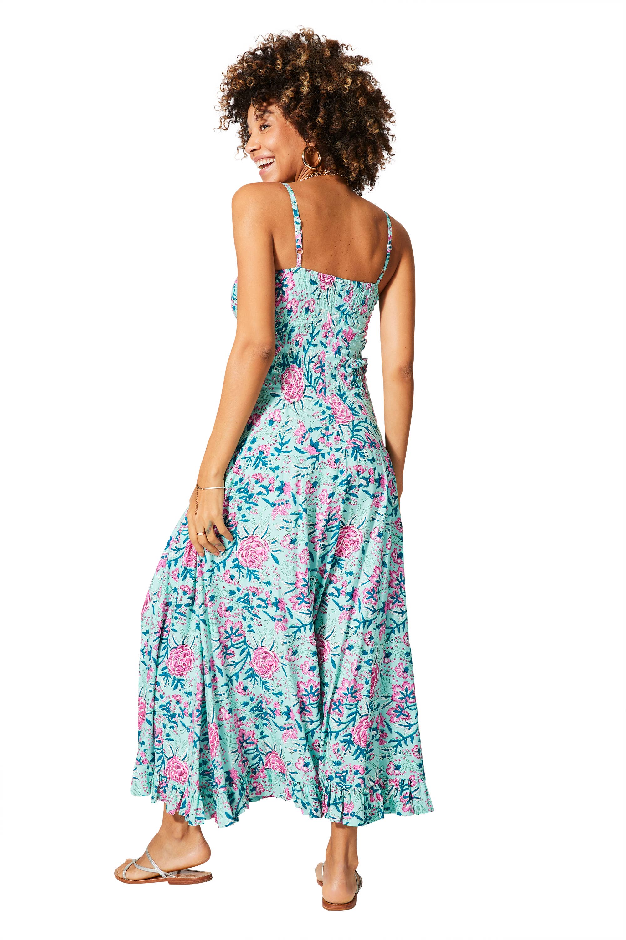 MAXIV0118A ÄRMELLOSES LANGES SOMMERKLEID