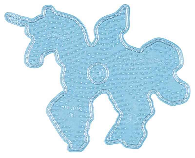 HAMA Stiftplatte Pegasus transparent – Bügelperlen-Platte für Kinder ab 5 Jahren