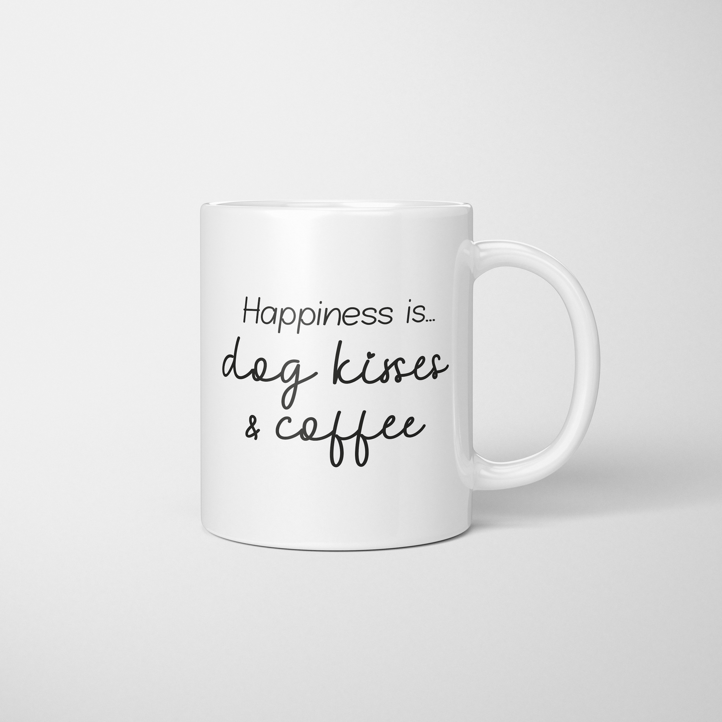 Tasse mit Hundeküssen