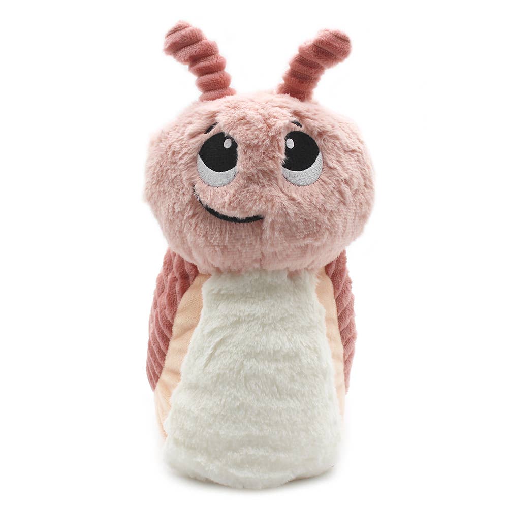 Les Ptipotos Plüsch Mama & Baby Schnecke Rosa 25 cm – Interaktives Kuscheltier