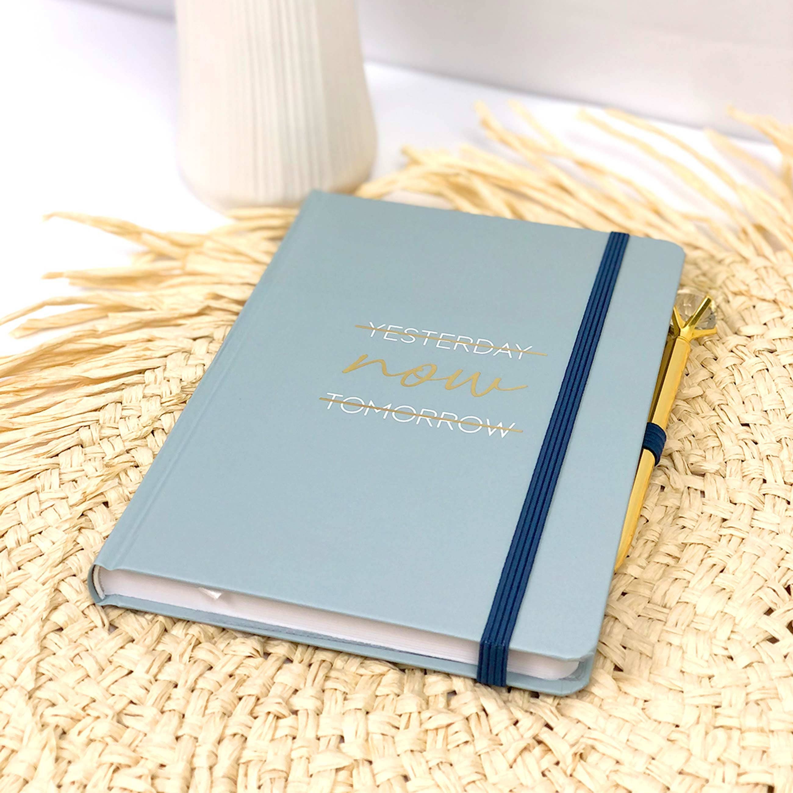Bullet Journal Starter Set Blau – Notizbuch A5 dotted, 192 Seiten
