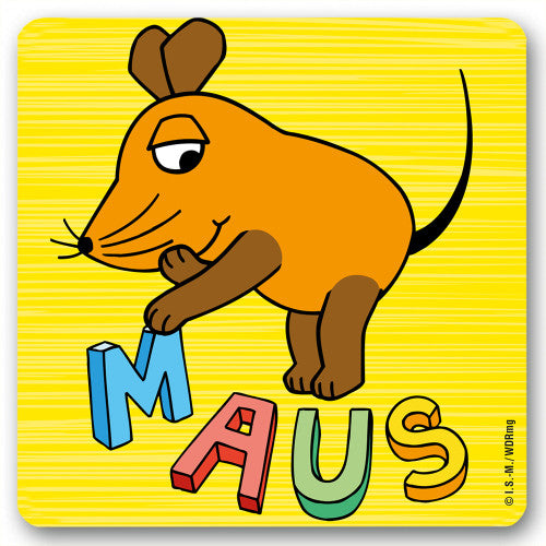 Verschiedene Glas Untersetzer Tweety, Sylvester, Elefant oder Maus