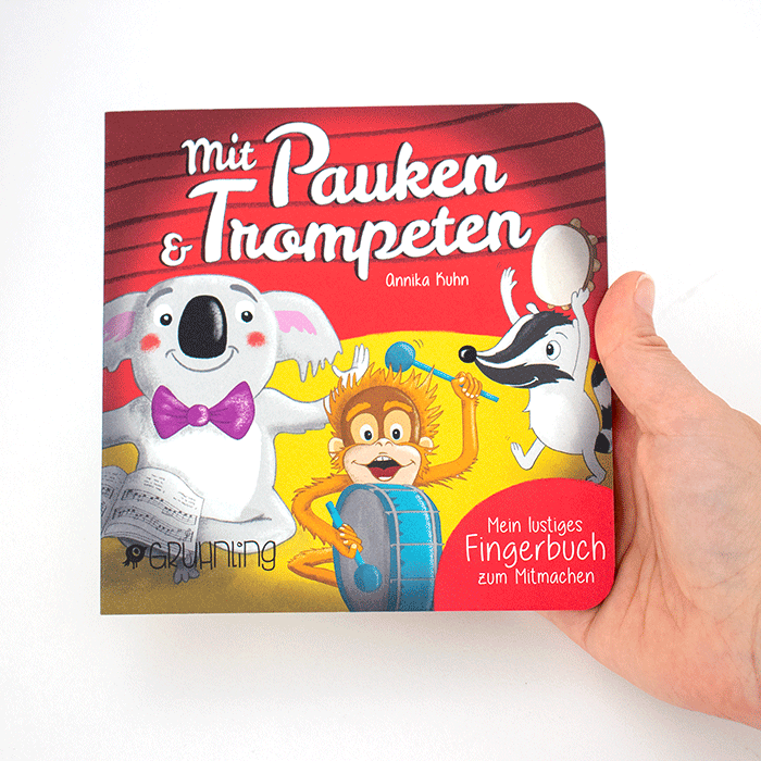 "Mit Pauken und Trompeten", Pappbilderbuch ab 6 Monate