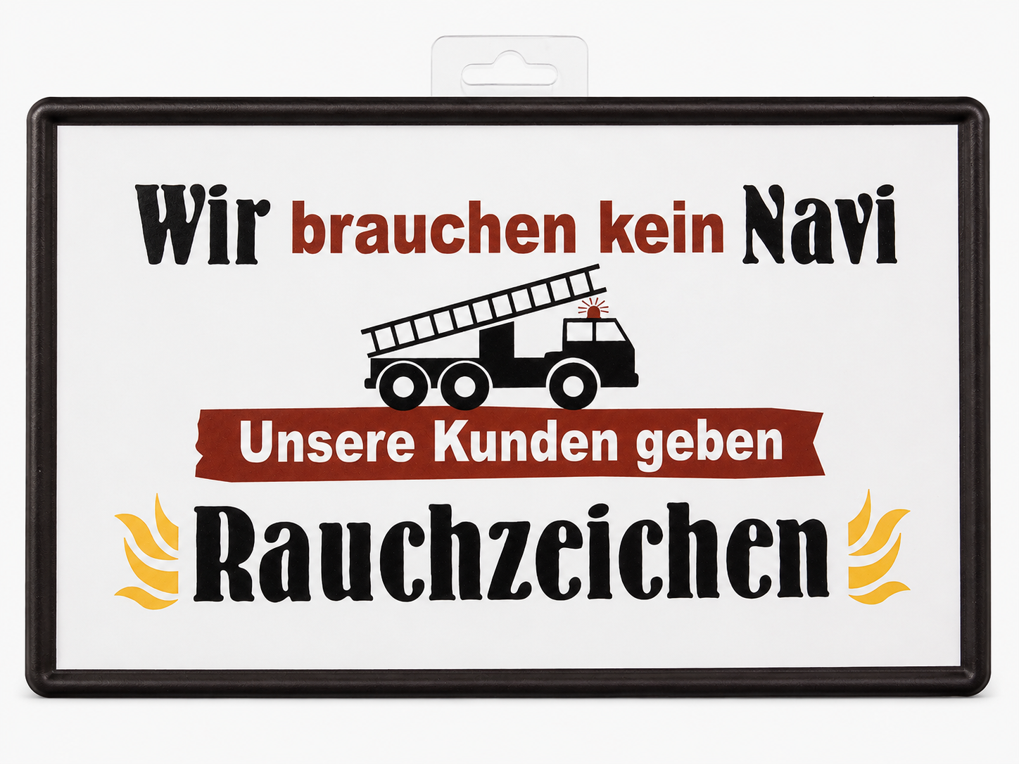 Metallschild Feuerwehr