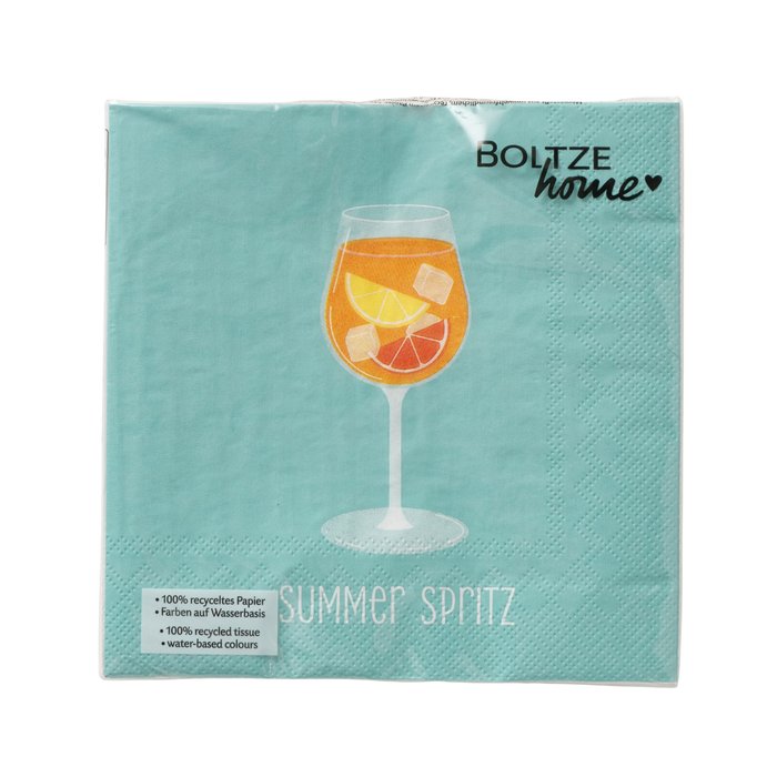 Servietten Summer Spritz – 3-lagig, FSC-zertifiziert, 2 Designs
