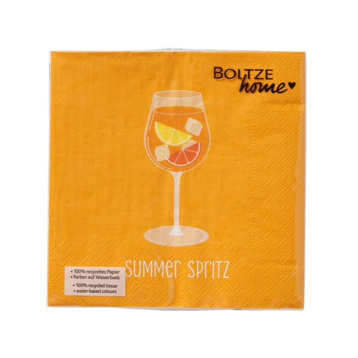 Servietten Summer Spritz – 3-lagig, FSC-zertifiziert, 2 Designs