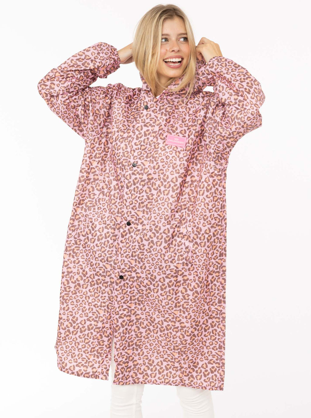 Oversize Regenmantel Leo von Zwillingsherz in rosa