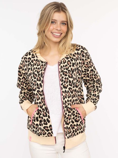 Sweatbomberjacke "Leo AOP" von Zwillingsherz