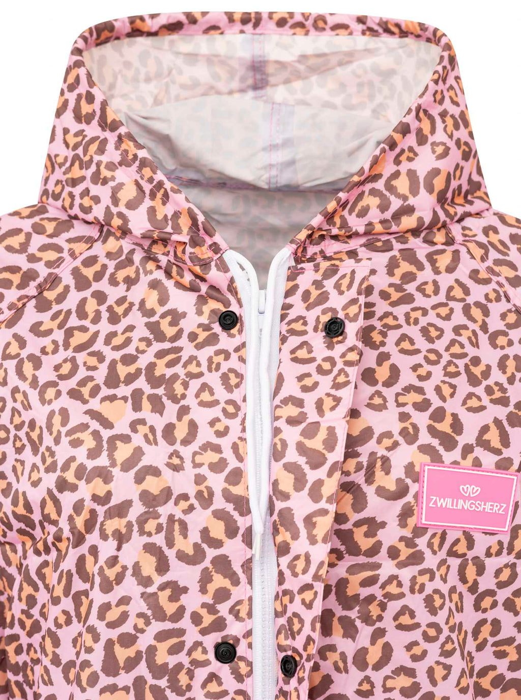 Oversize Regenmantel Leo von Zwillingsherz in rosa