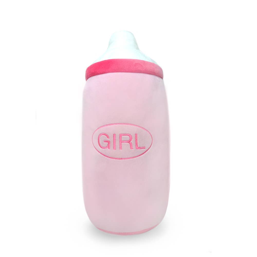 Kissen für Babys, rosa Flasche, 40 cm